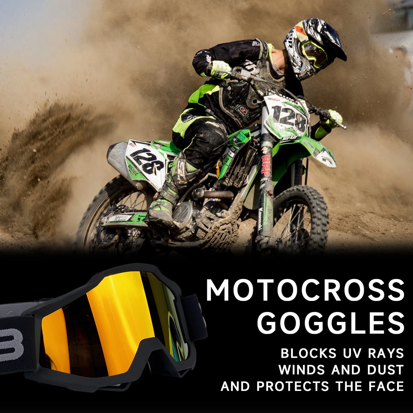 HD Lens Motocross Goggle